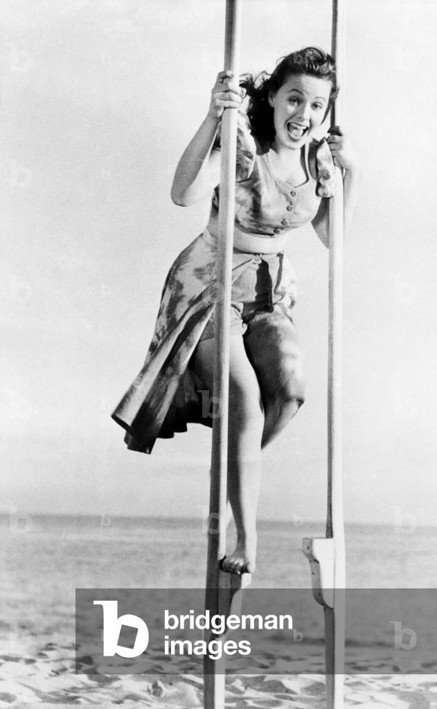 Balancing on stilts