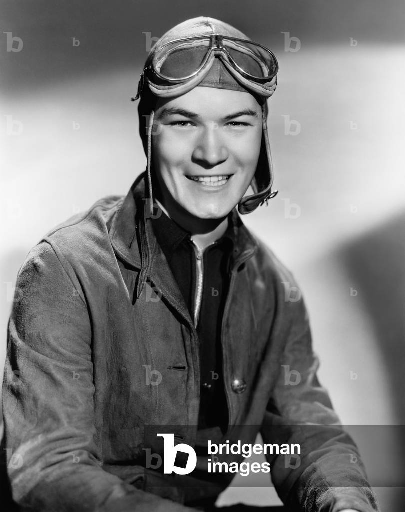 Portrait of Man Wearing Flight Gear