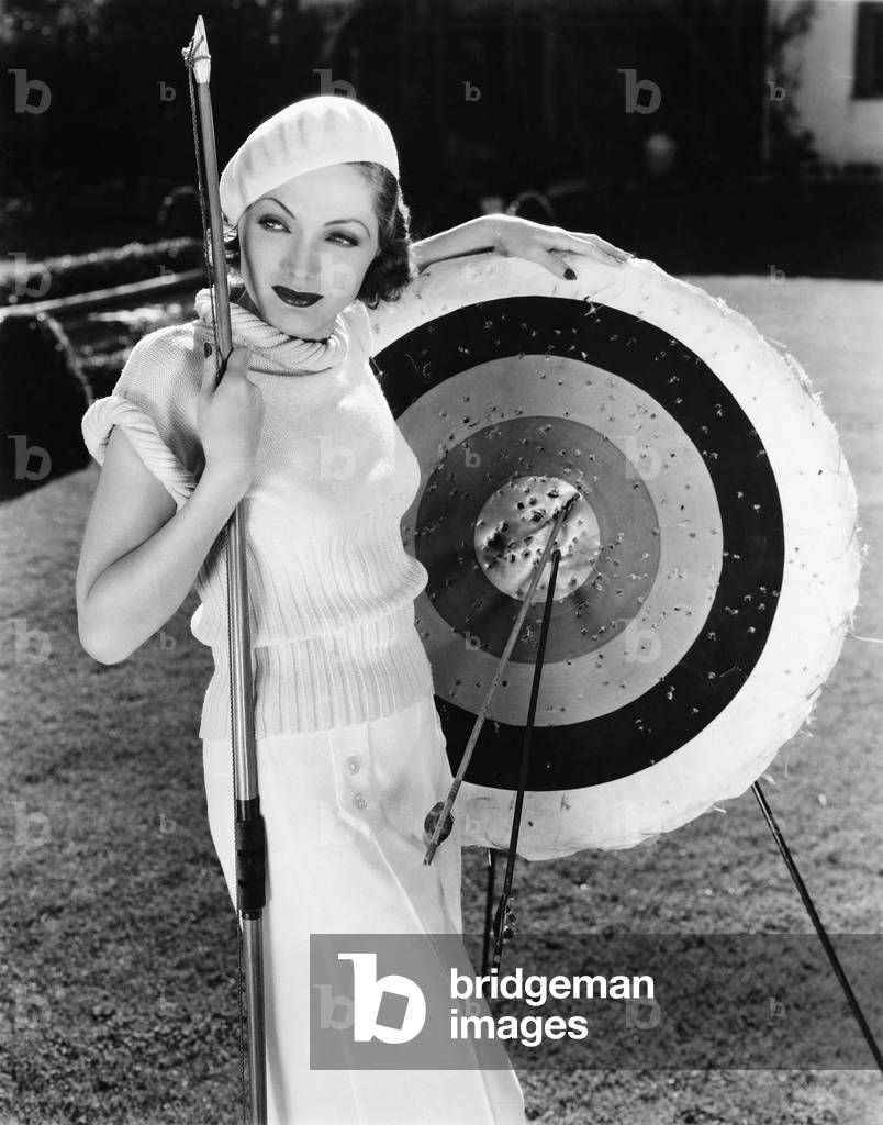 Female Archer with Bulls Eyes
