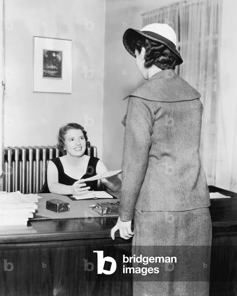 Two Women at an Office