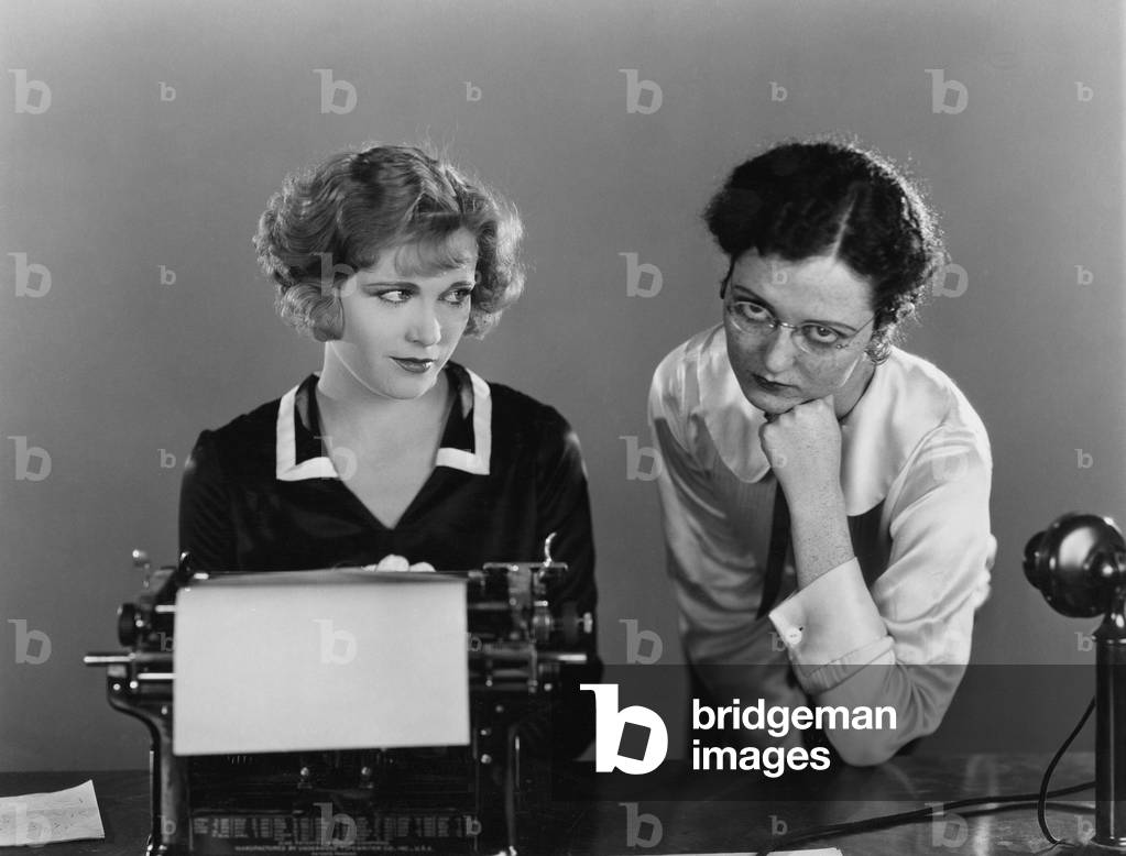 Two Women with Typewriter