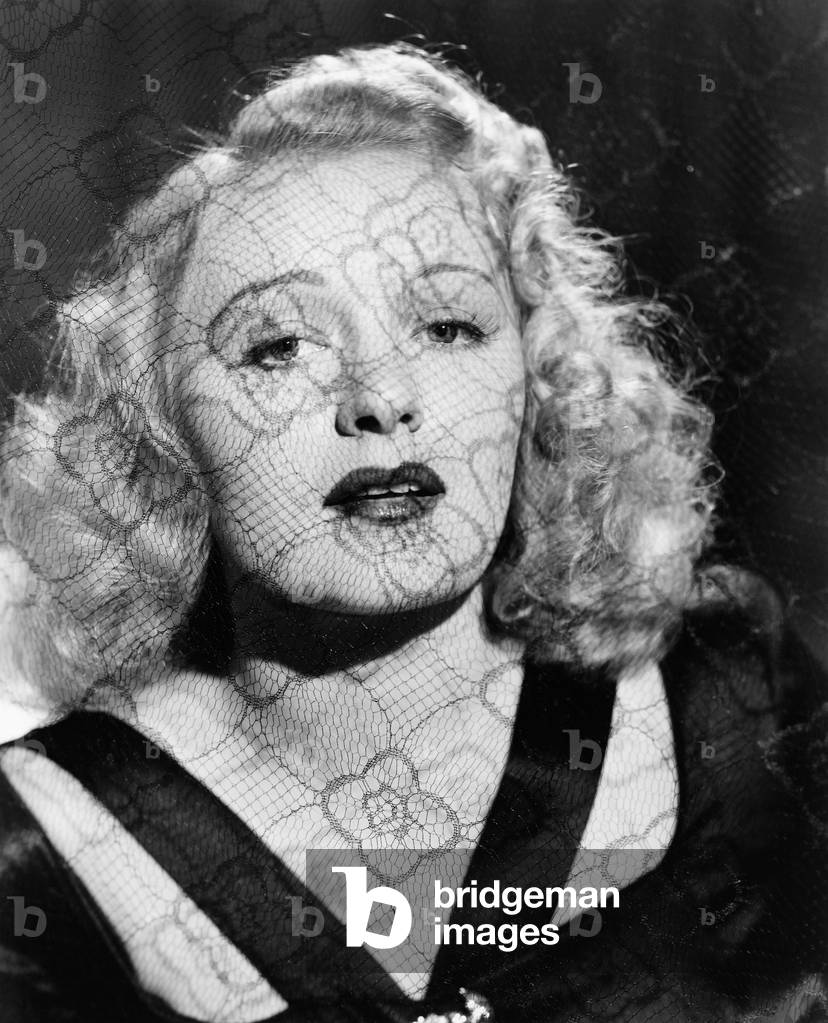 Portrait of Woman Through Lace