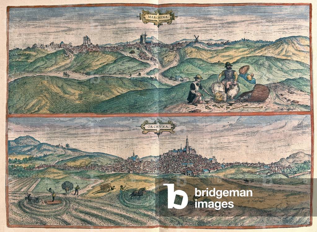 Marchena - Osuna, Catalunya, Spain - in 'Civitates Orbis Terrarum' by Georg Braun, Cologne 1617