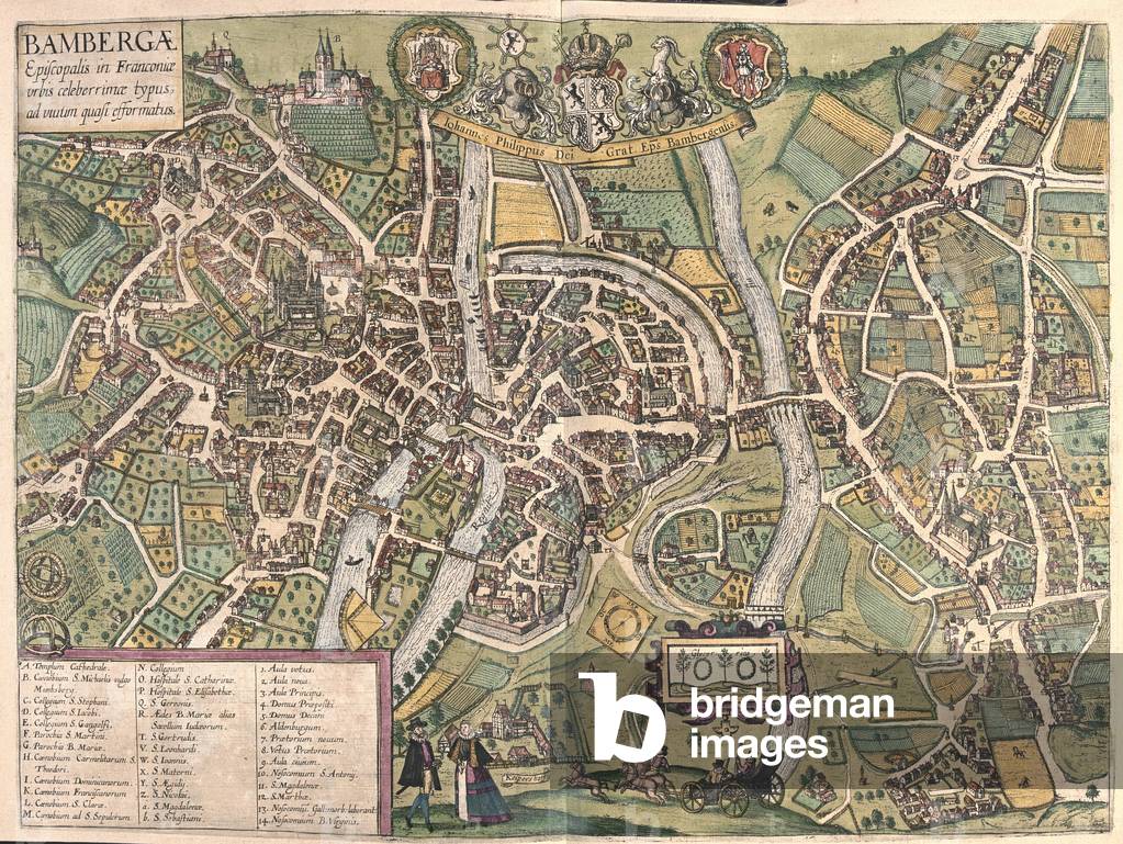 Bambergen, Germany -  in 'Civitates Orbis Terrarum' by Georg Braun, Cologne 1617