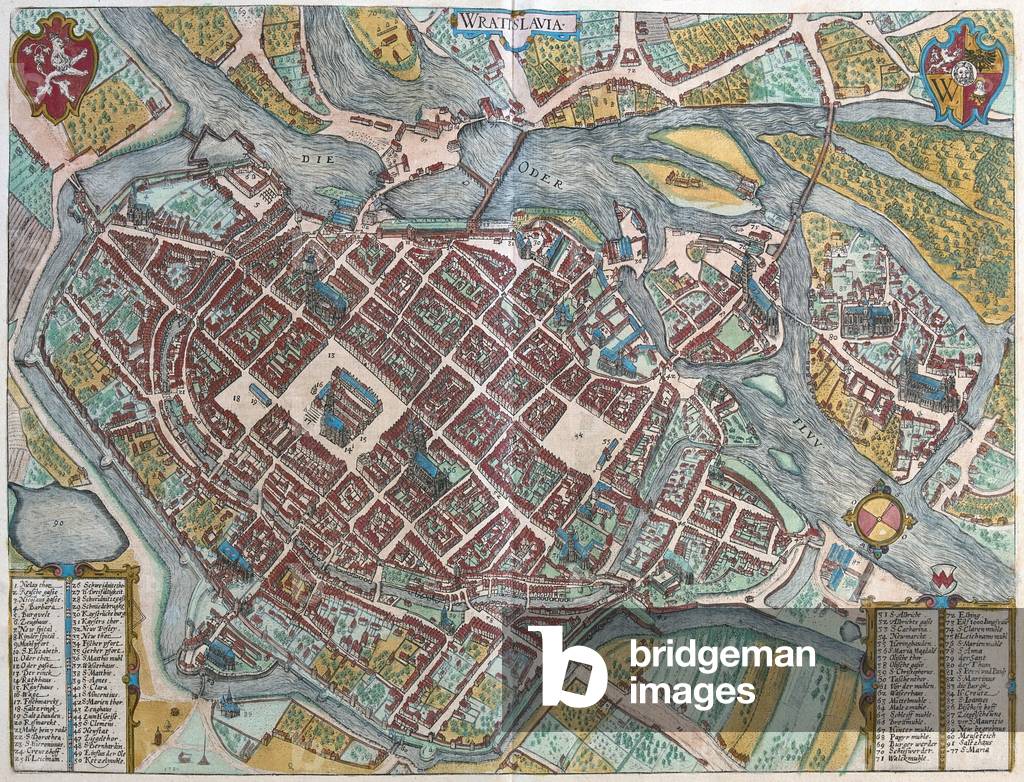 Wroclaw, Poland - in 'Civitates Orbis Terrarum' by Georg Braun, Cologne 1617