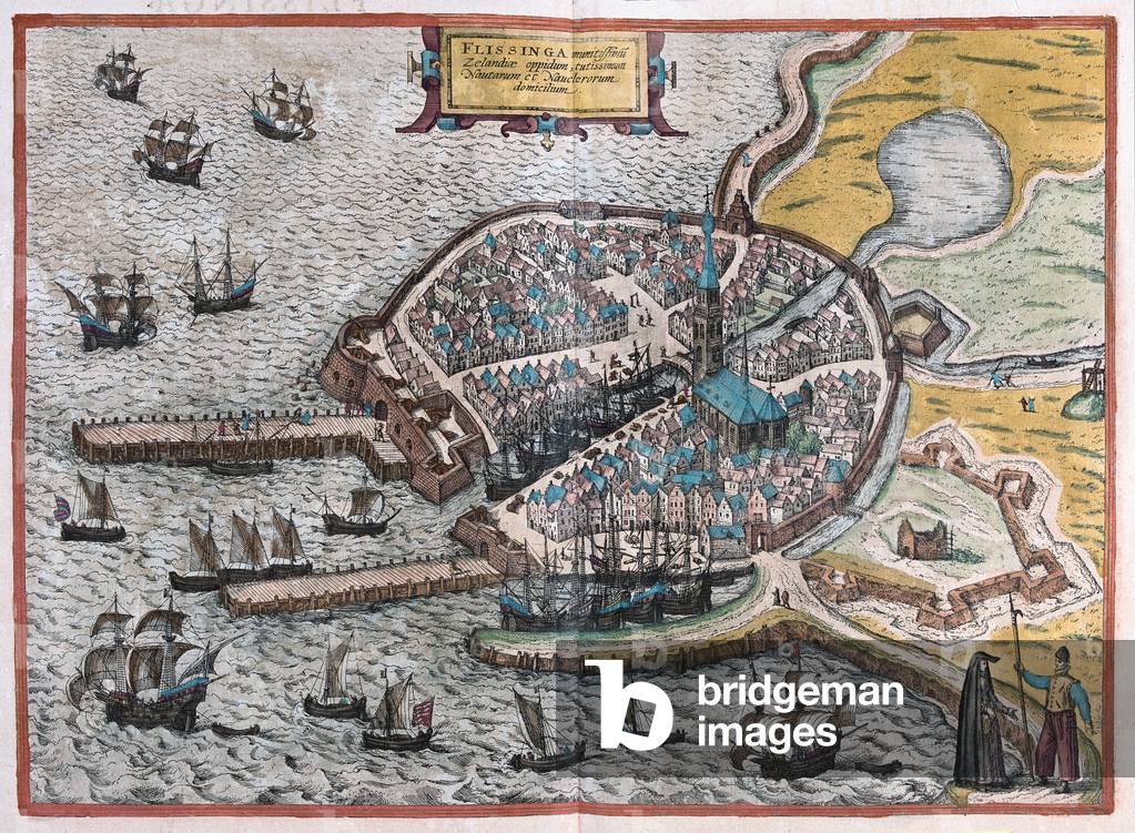 Flenish, Belgium -  in 'Civitates Orbis Terrarum' by Georg Braun, Cologne 1617