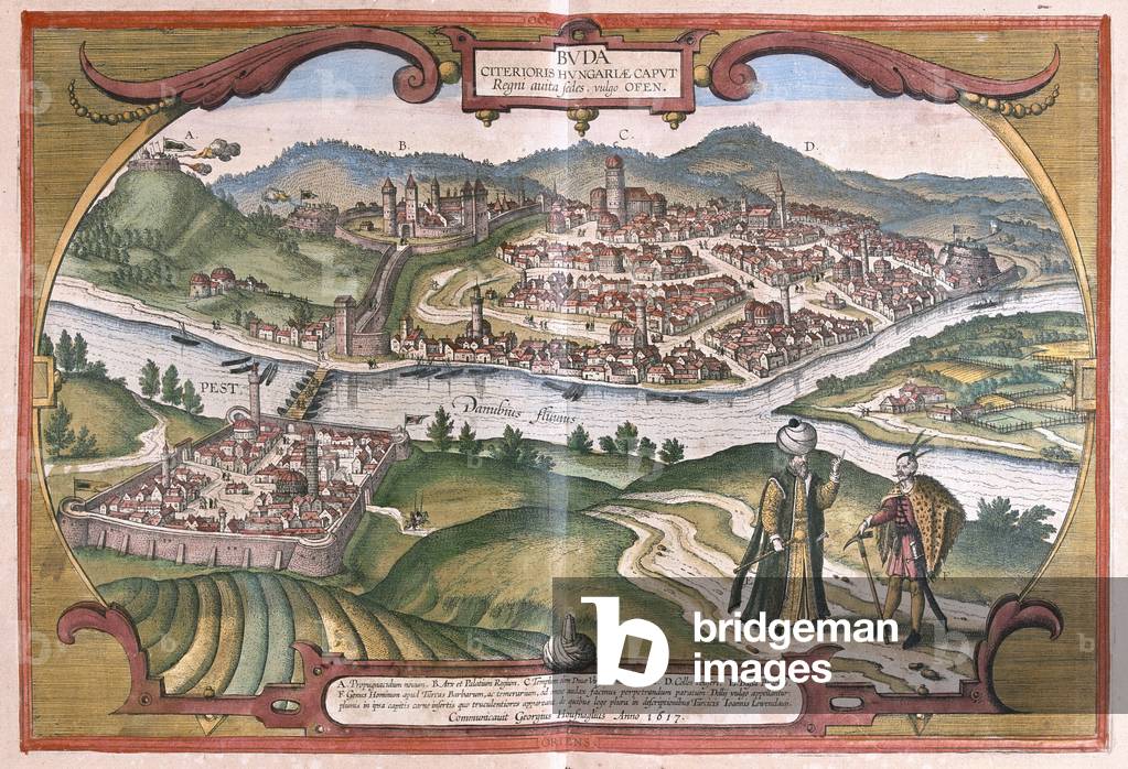 Budapest, Hungary -  in 'Civitates Orbis Terrarum' by Georg Braun, Cologne 1617
