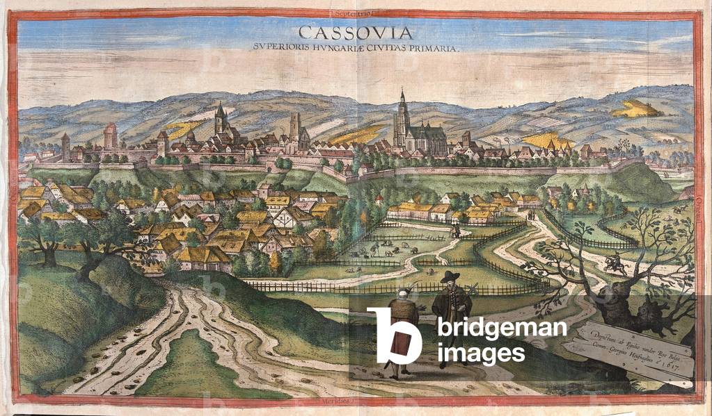 Kosice, Hungary -  in 'Civitates Orbis Terrarum' by Georg Braun, Cologne 1617
