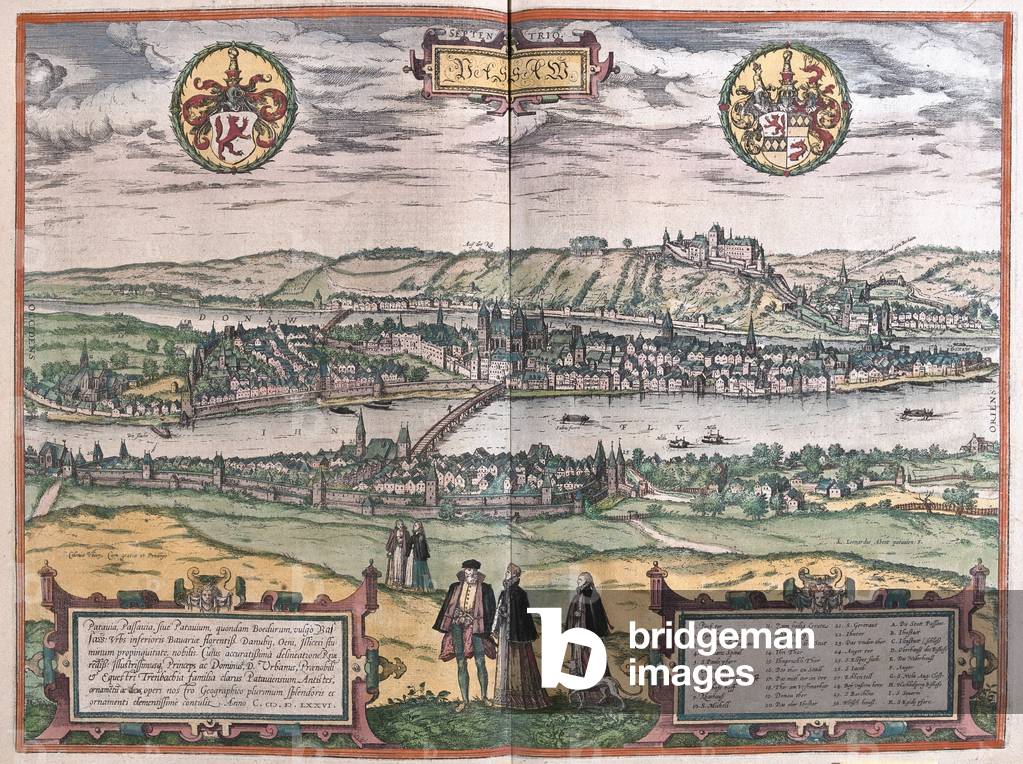 Passau, Germany - in 'Civitates Orbis Terrarum' by Georg Braun, Cologne 1617