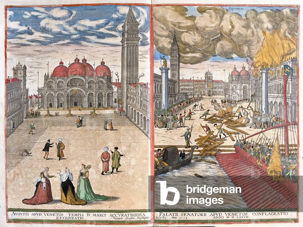 Venice - San Marco, Italy -  in 'Civitates Orbis Terrarum' by Georg Braun, Cologne 1617