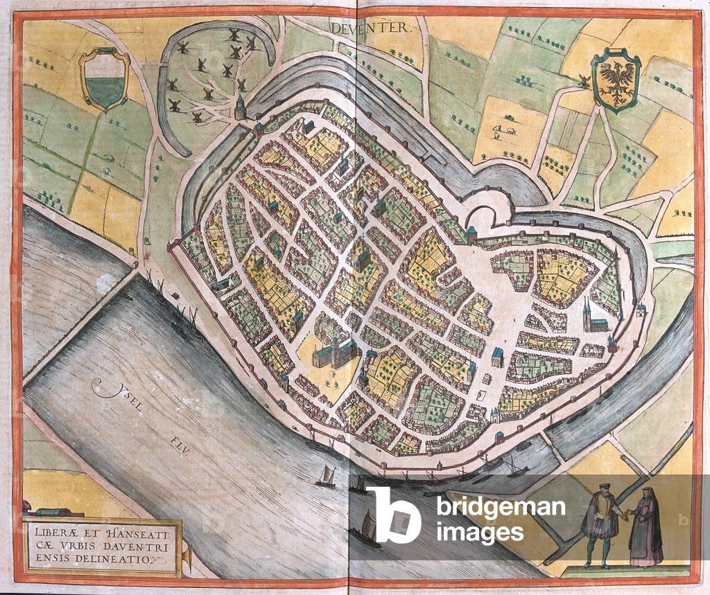 Deventer, Netherlands - in 'Civitates Orbis Terrarum' by Georg Braun, Cologne 1617