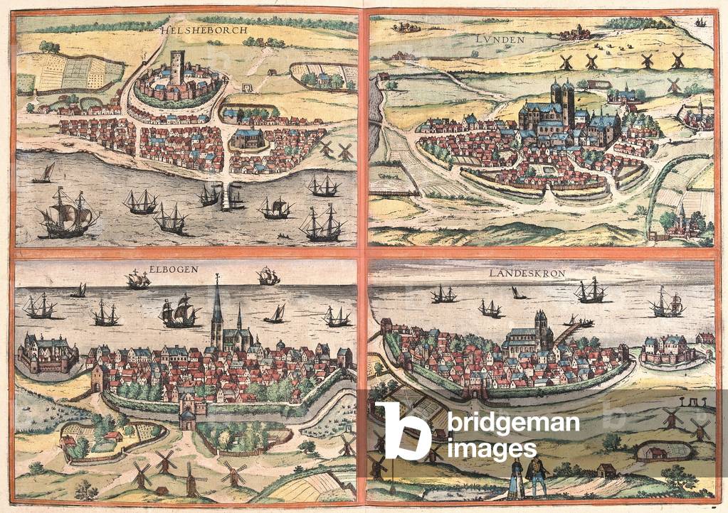 Sweden, in 'Civitates Orbis Terrarum' by Georg Braun, Cologne 1617