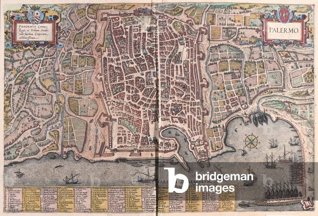 Palermo, Italy - in 'Civitates Orbis Terrarum' by Georg Braun, Cologne 1617