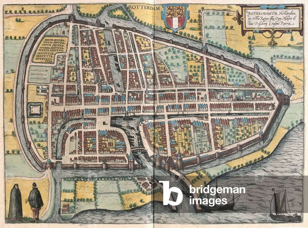 Rotterdam, Netherlands - in 'Civitates Orbis Terrarum' by Georg Braun, Cologne 1617