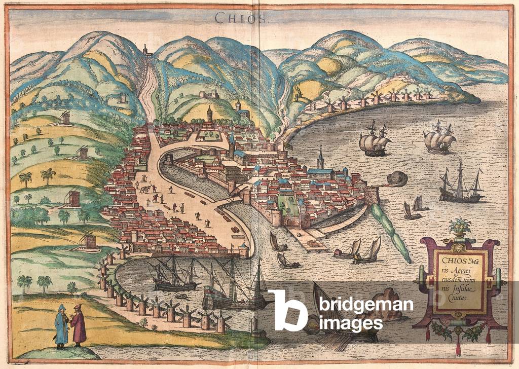 Chios, Greece - in 'Civitates Orbis Terrarum' by Georg Braun, Cologne 1617