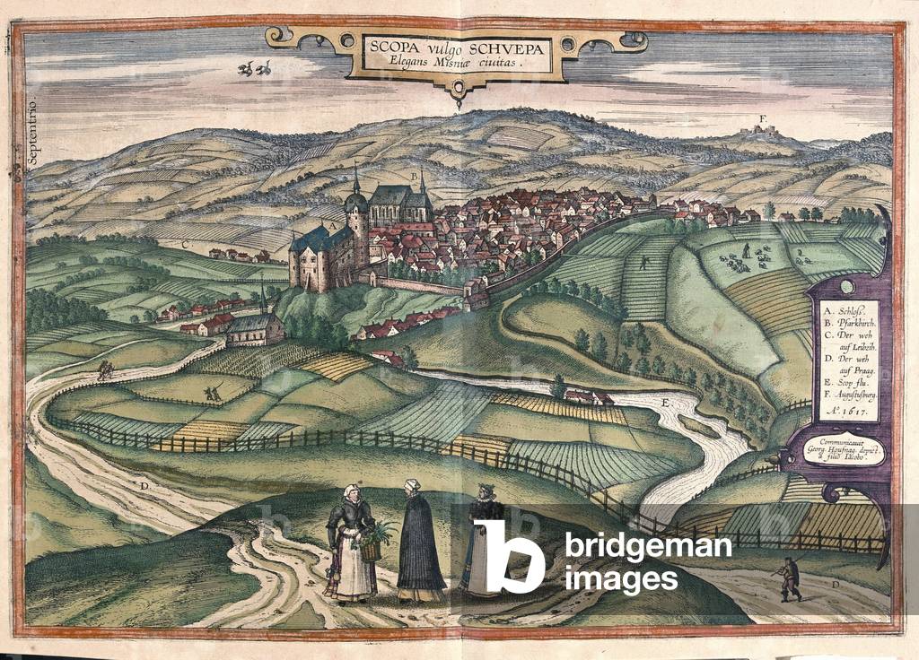 Zschopau, Germany -  in 'Civitates Orbis Terrarum' by Georg Braun, Cologne 1617