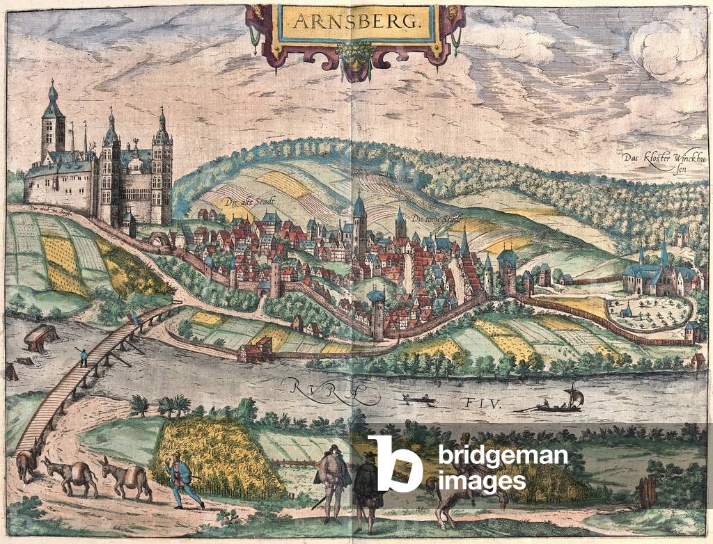 Arnsberg, Germany - in 'Civitates Orbis Terrarum' by Georg Braun, Cologne 1617