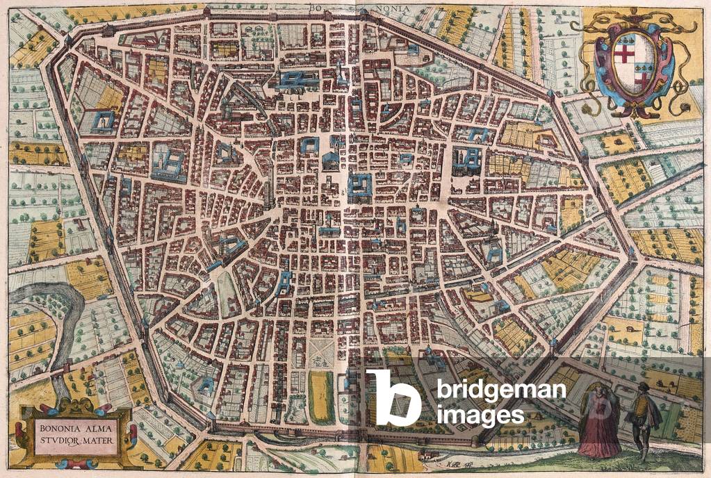Bologna, Italy - in 'Civitates Orbis Terrarum' by Georg Braun, Cologne 1617