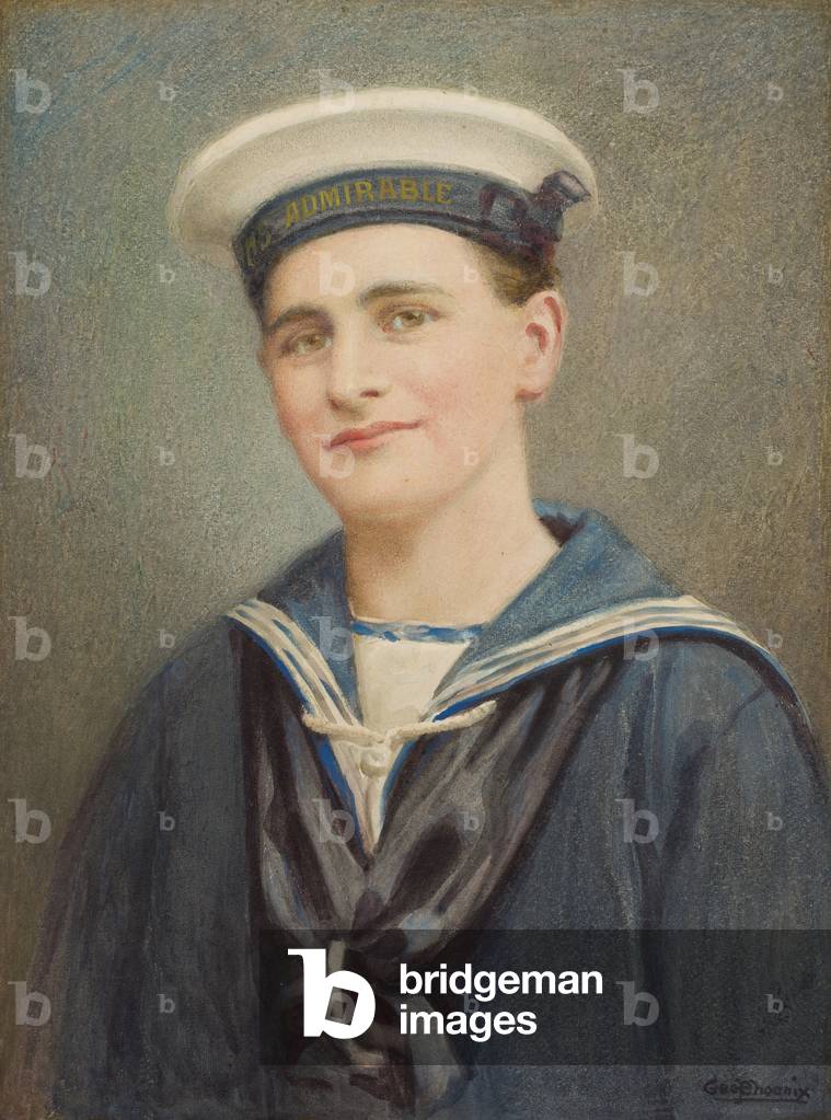 Portrait of a Sailor, c.1915-35 (w/c on paper)