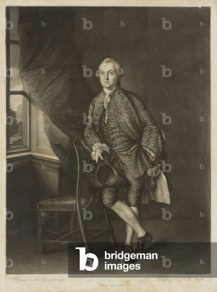 Portrait of Sir Edward Turner, c.1762-63 (mezzotint)