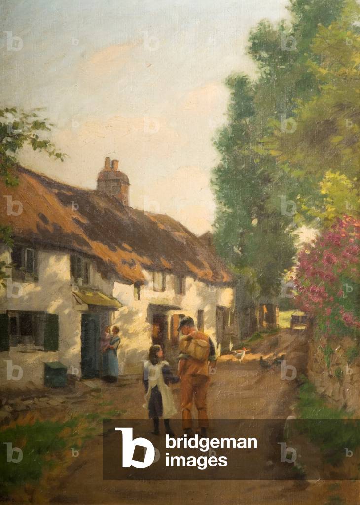 Image de Peinture représentant Home Along (Dashpers Lane, 19th Siècle par John Percy Cooke