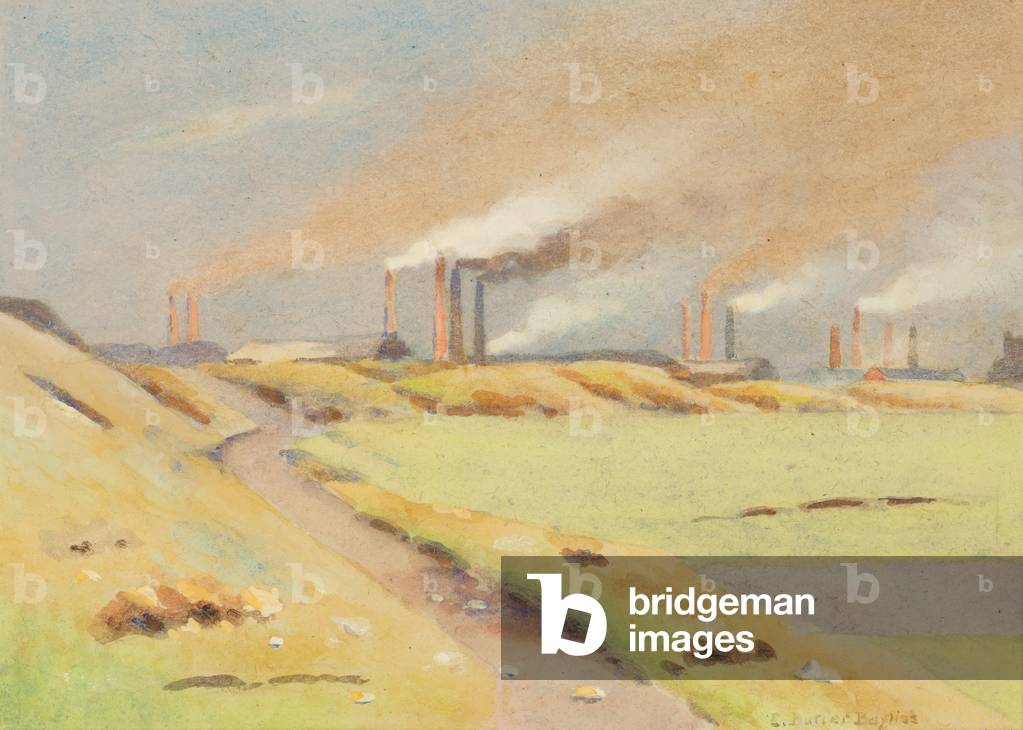 The Chimneys (w/c on paper)