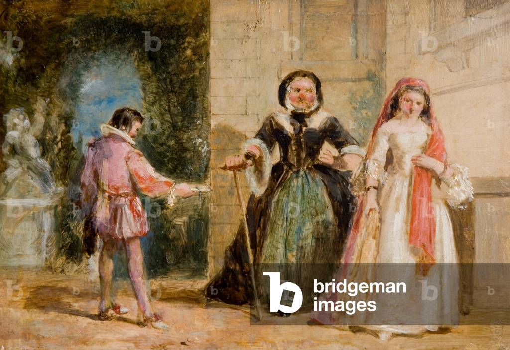 Bild von Gemälde "Eine Szene aus Shakespeare (Öl auf Platte)" von William Knight Keeling