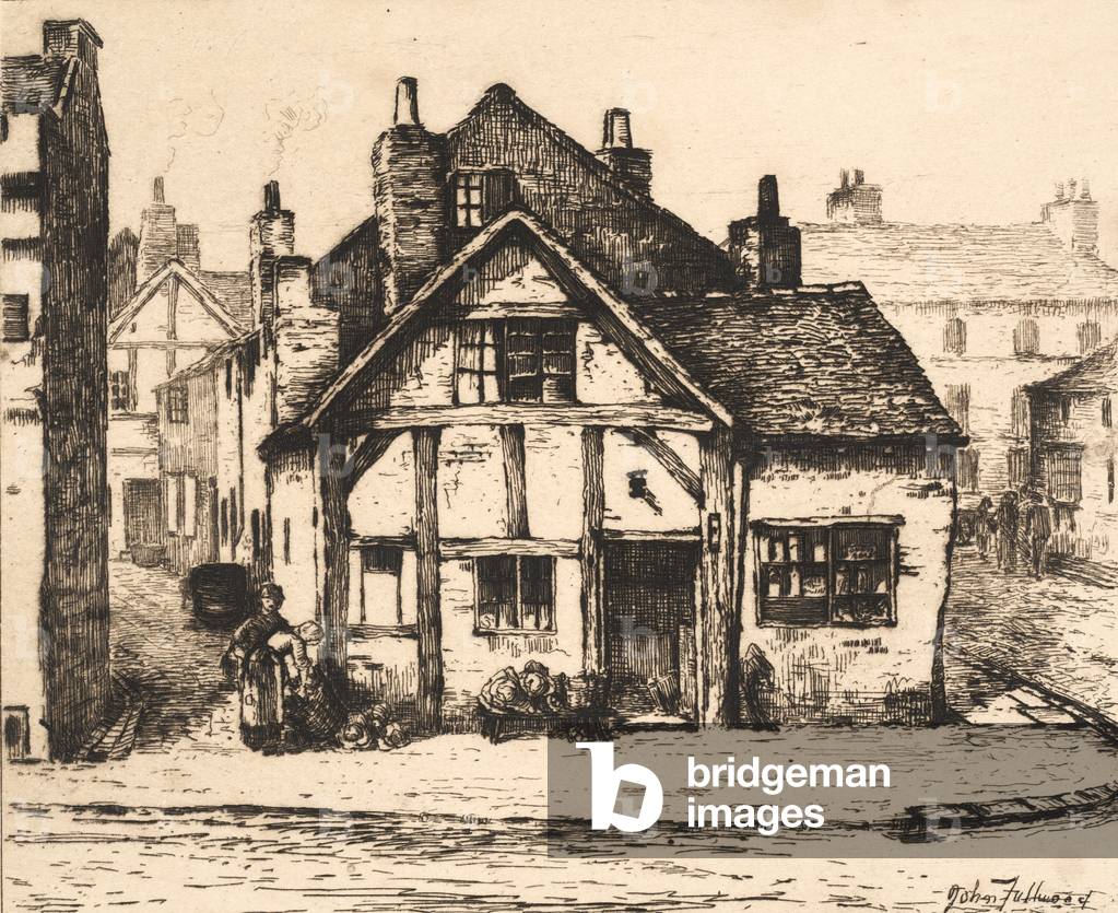 Old House, Salop Street, Wolverhampton, from 'Remnants of Old Wolverhampton, Vol. 1', published 1880 (etching)