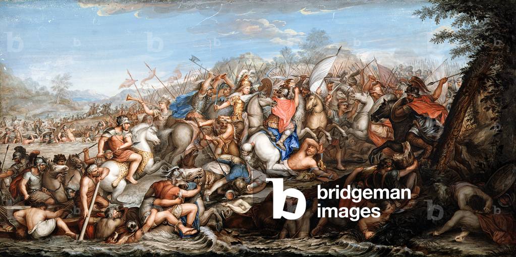 Alexander Crossing the River Granicus (tempera on vellum)