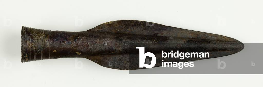 Spearhead, 1050-600 BCE (cast bronze)