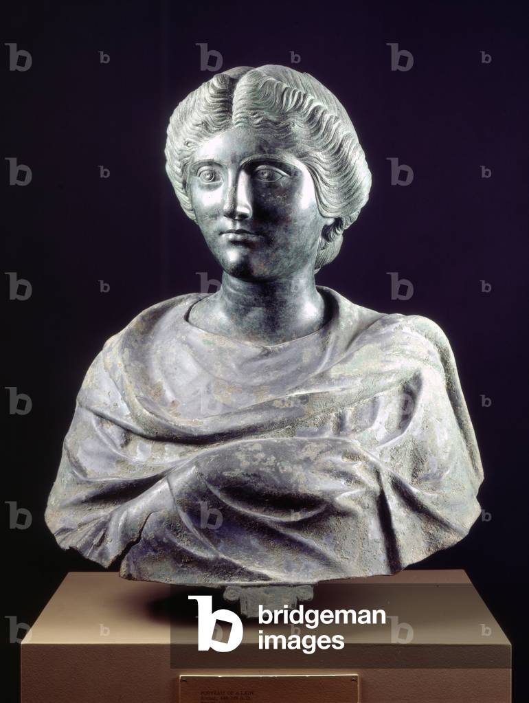 Porträt einer Dame, möglicherweise die Tochter von Marcus Aurelius (Bronze)