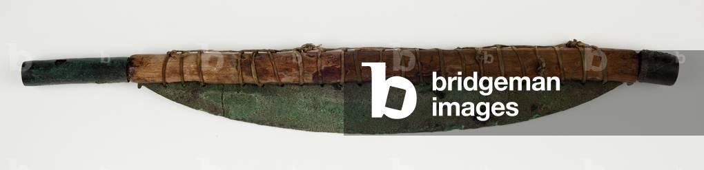 Axe, 2040-1789 BCE (bronze, wood & leather)