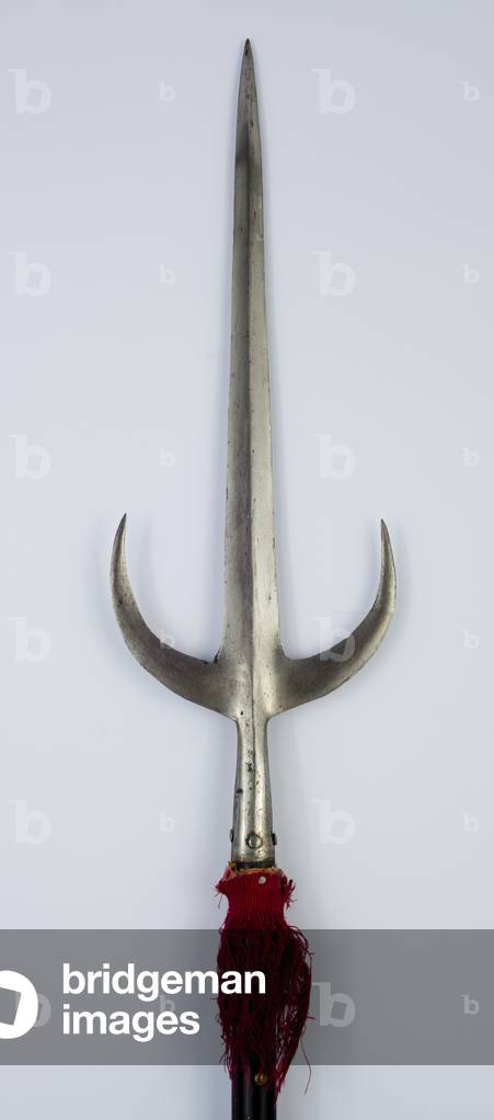 Spetum (steel, wood, brass, textile & paint)