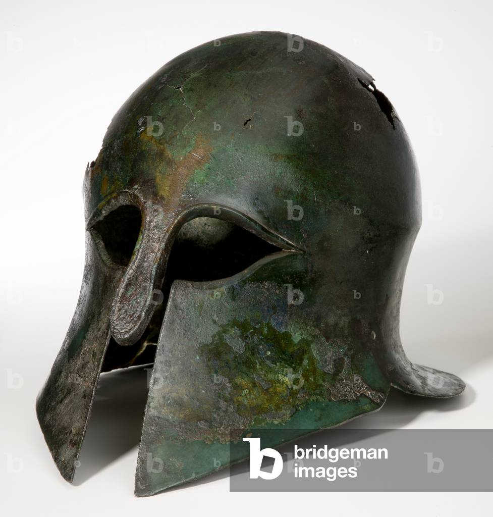 Corinthian Helmet, 550-450 BCE (bronze)