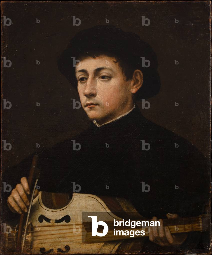 Portrait of a Musician (oil on canvas)