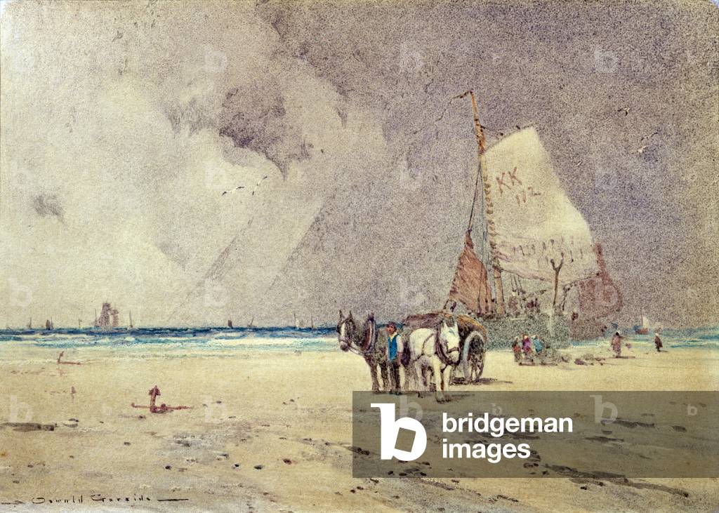 Winter Beach Scene