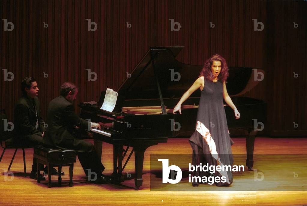Angelika Kirchschlager performing at