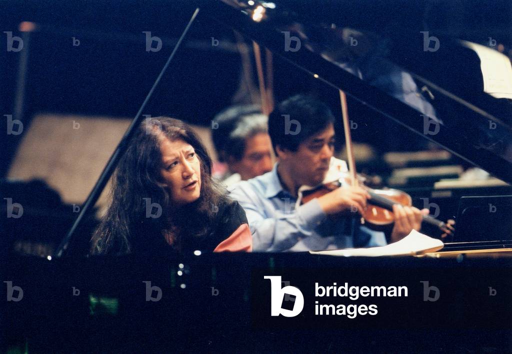 Martha Argerich playing piano