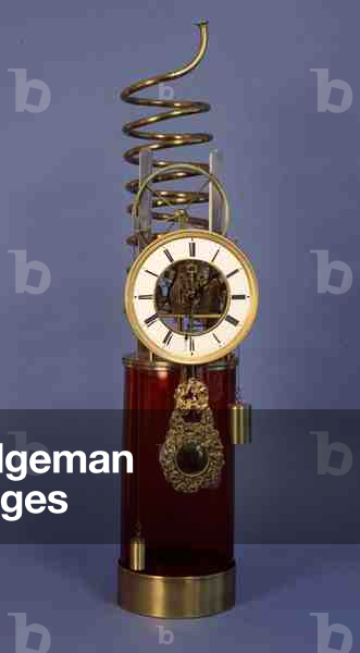 Gas wound clock made by Pasquale Andervalt, Italy, early 19th century
