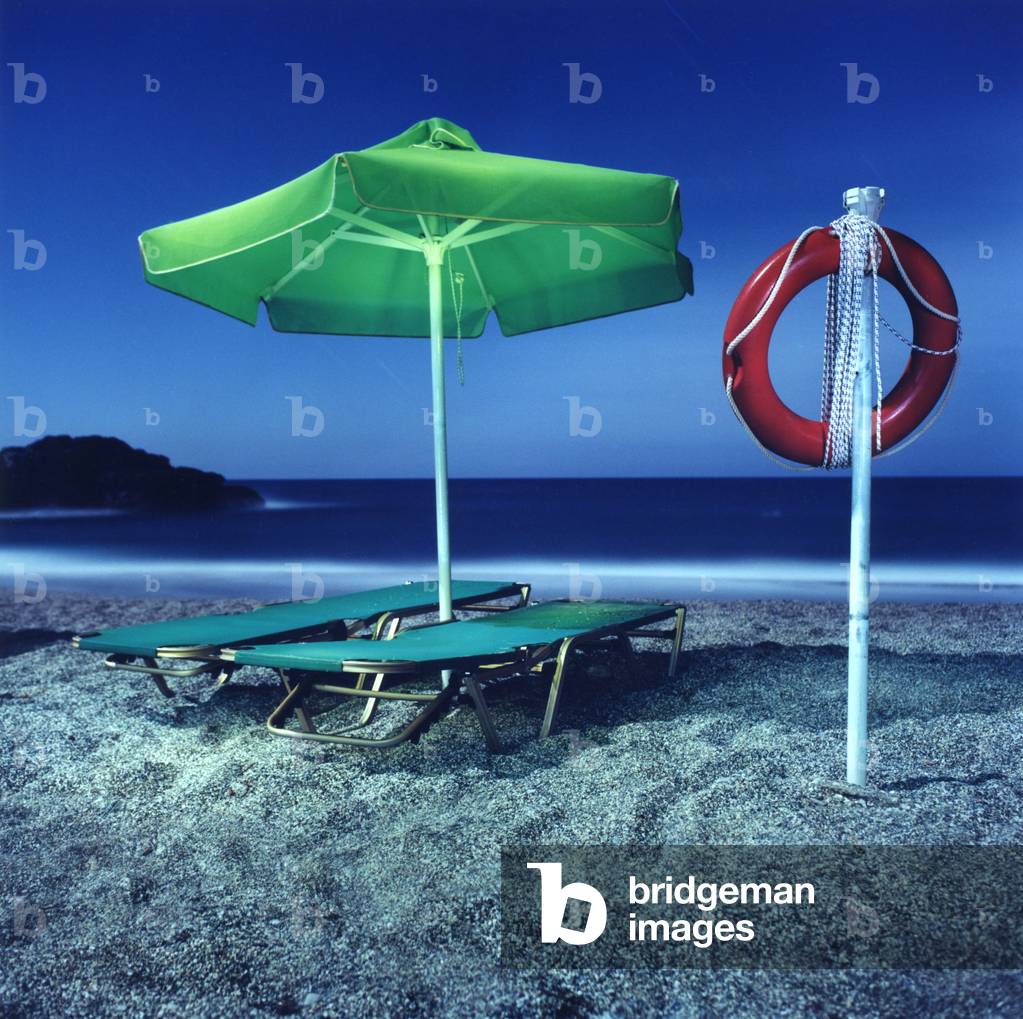 Umbrella # 12, Plakias, Crete, Greece, 2002 (photo)