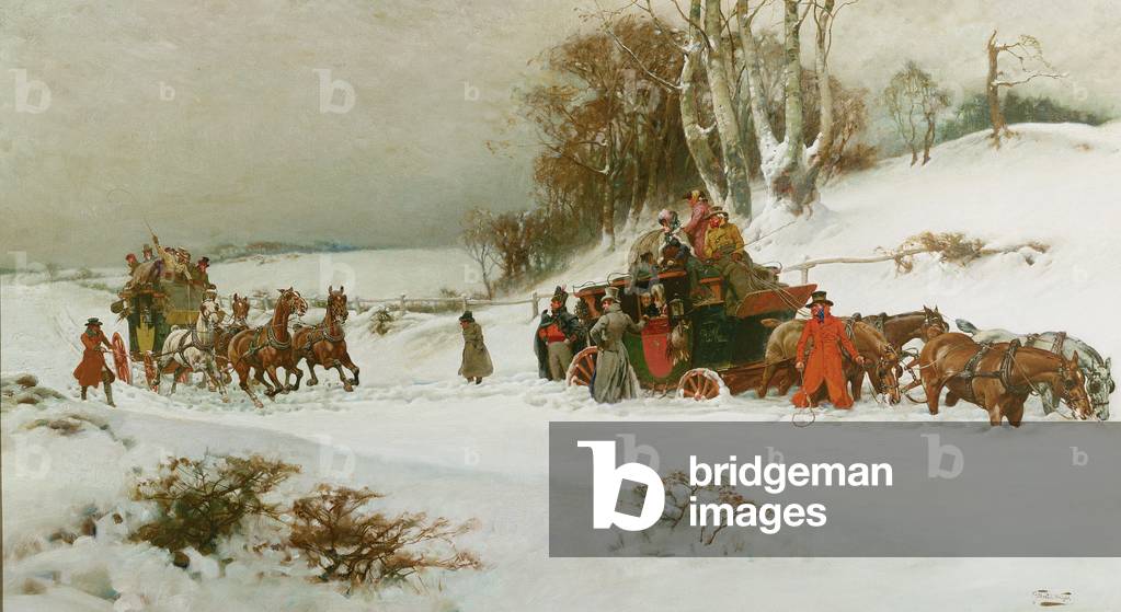 Image de Peinture représentant Enneigé, 20th Siècle par Gilbert Scott Wright