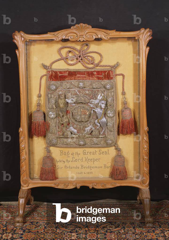 The Bag of the Great Seal, held by the Lord Keeper, Sir Orlando Bridgeman (1667-72)