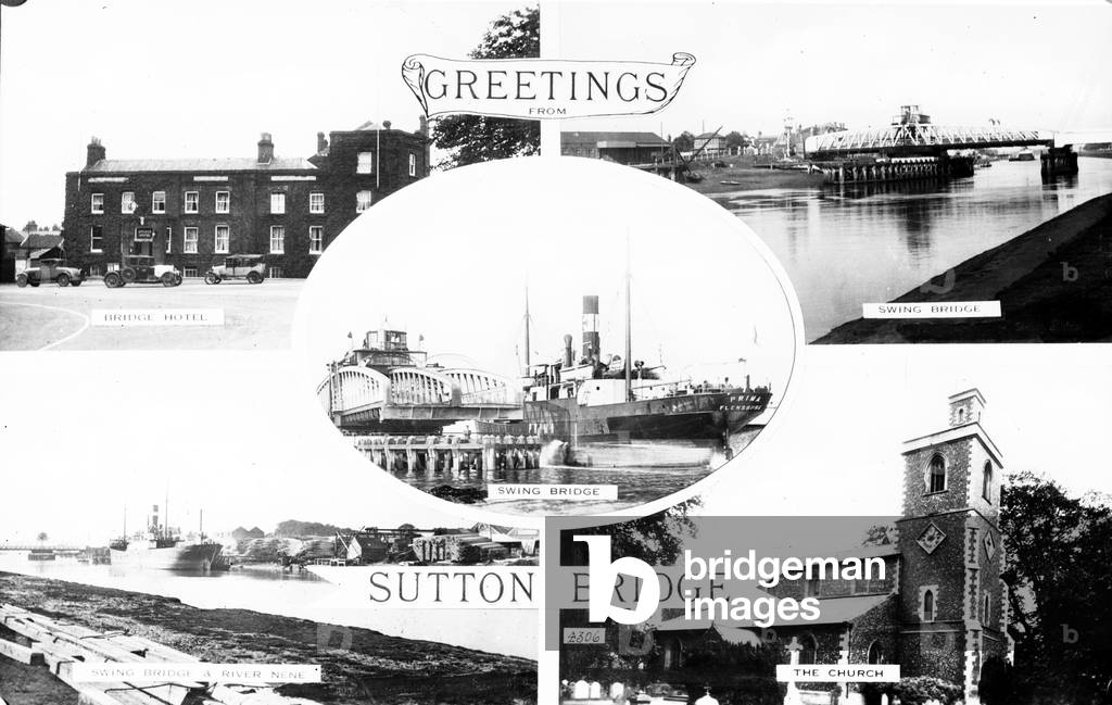 Postcard from Sutton Bridge (litho)