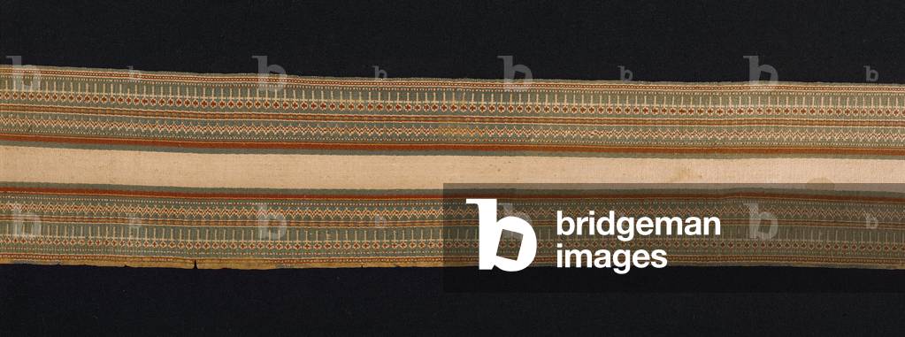 Section of the Rameses Girdle, reign of Rameses II, c.1185 BC (linen)