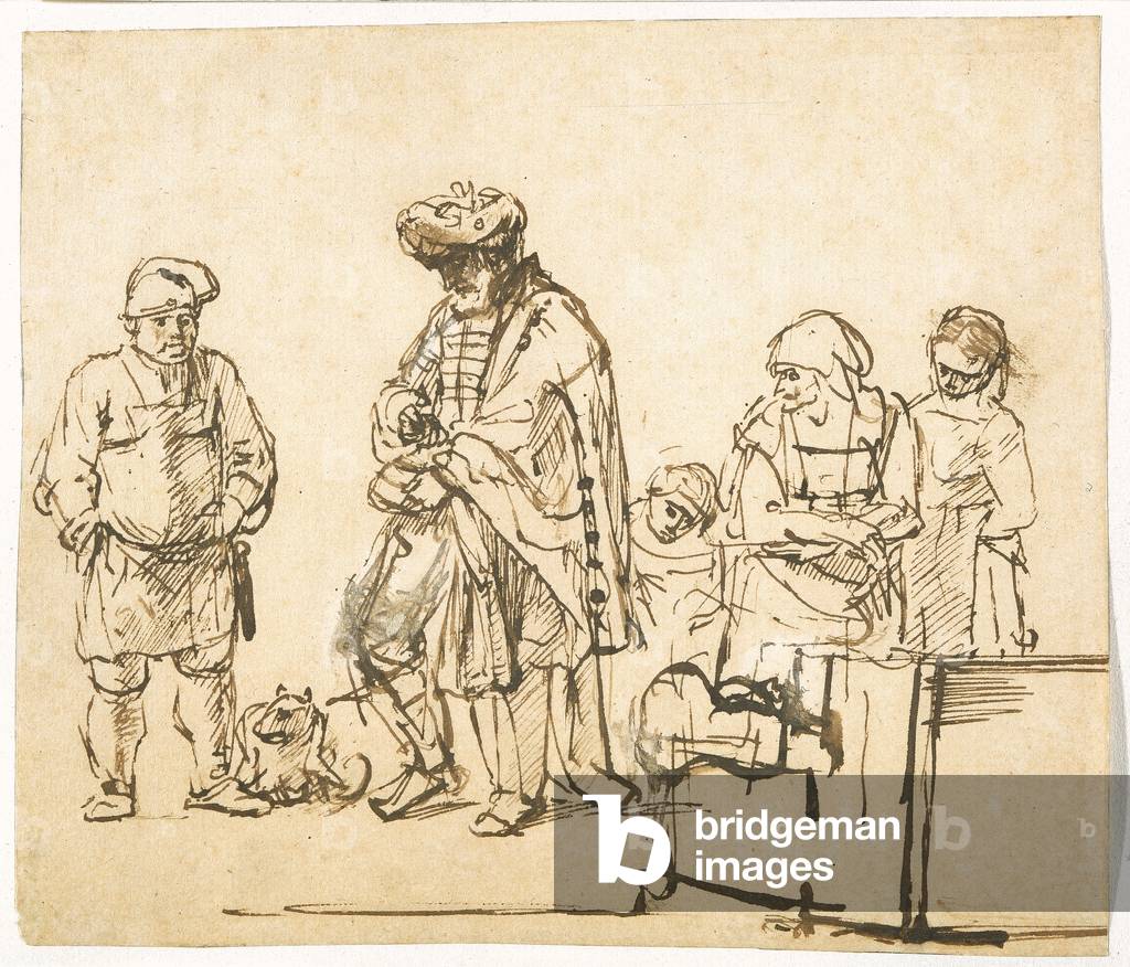 Good Samaritan (pen & ink)