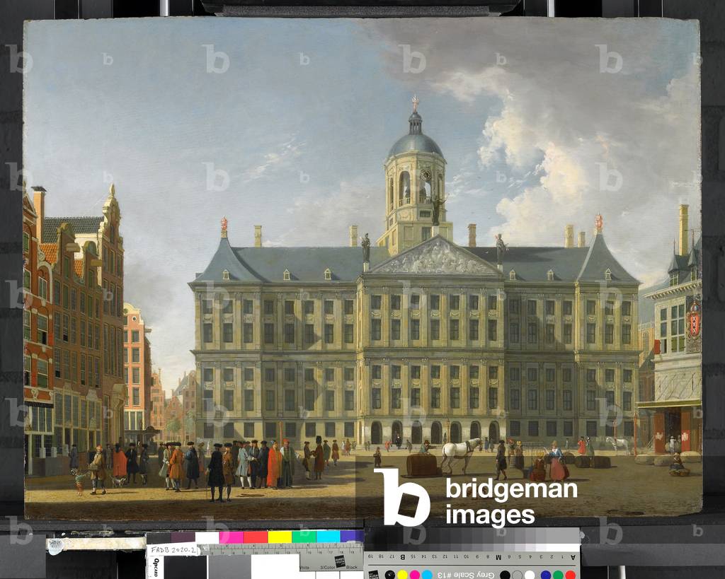 The Dam Square With a View of the Staatsuis or Town Hall, Amsterdam, 1745