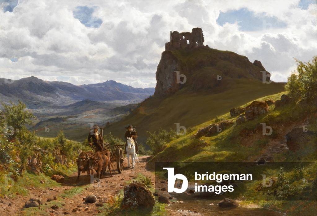Paysage D'Auvergne, 1852 (oil on canvas)