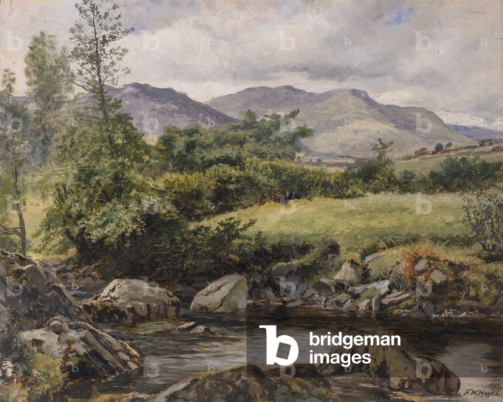 On the Colwyn, Beddgelert, 1881 (oil on canvas)