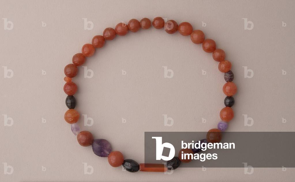 Necklace, from Abydos, Middle Kingdom (amethyst, cornelian & haematite)