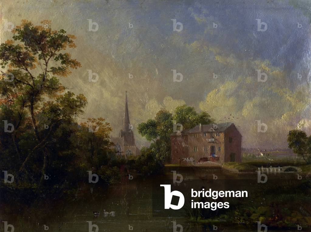 Sefton Church, 1841 (oil on canvas)